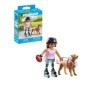 Playmobil - Figurina patinatoare cu animalut de colectie caine Retriever Playmobil - 1